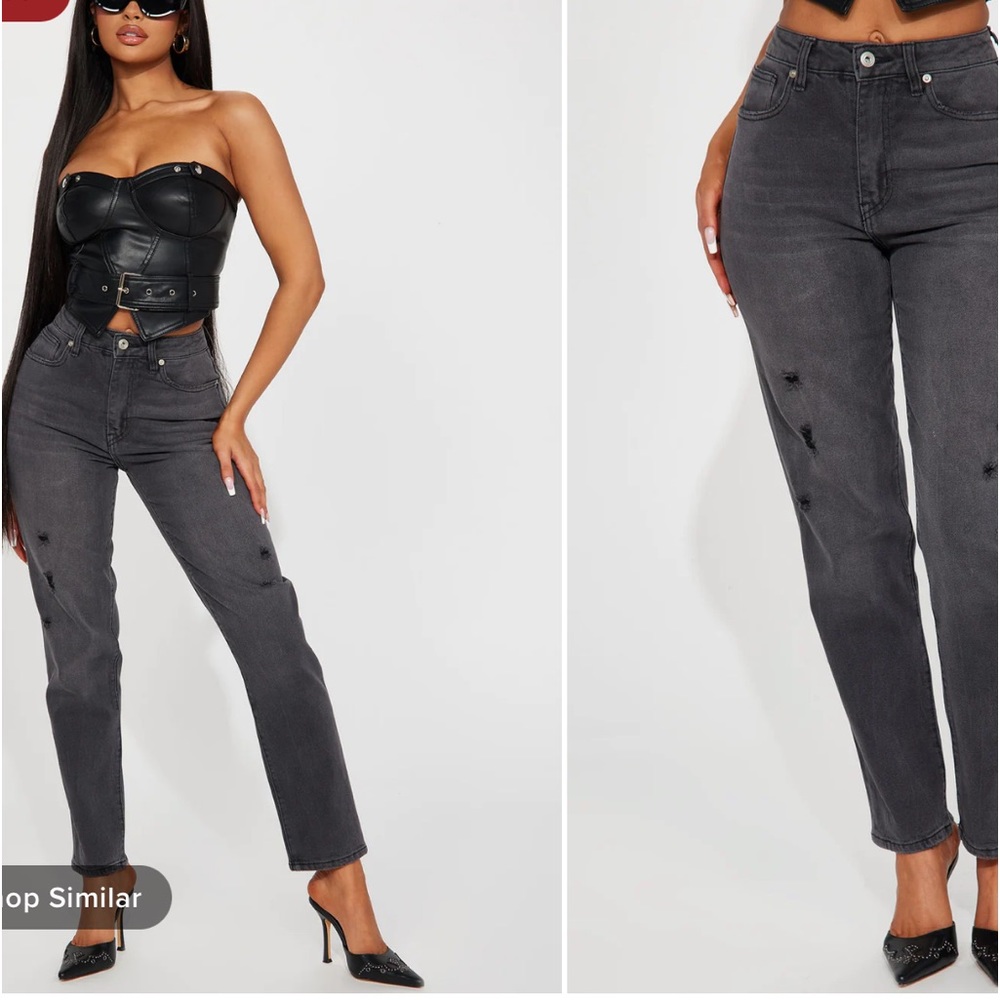 High waist mom jeans for short women